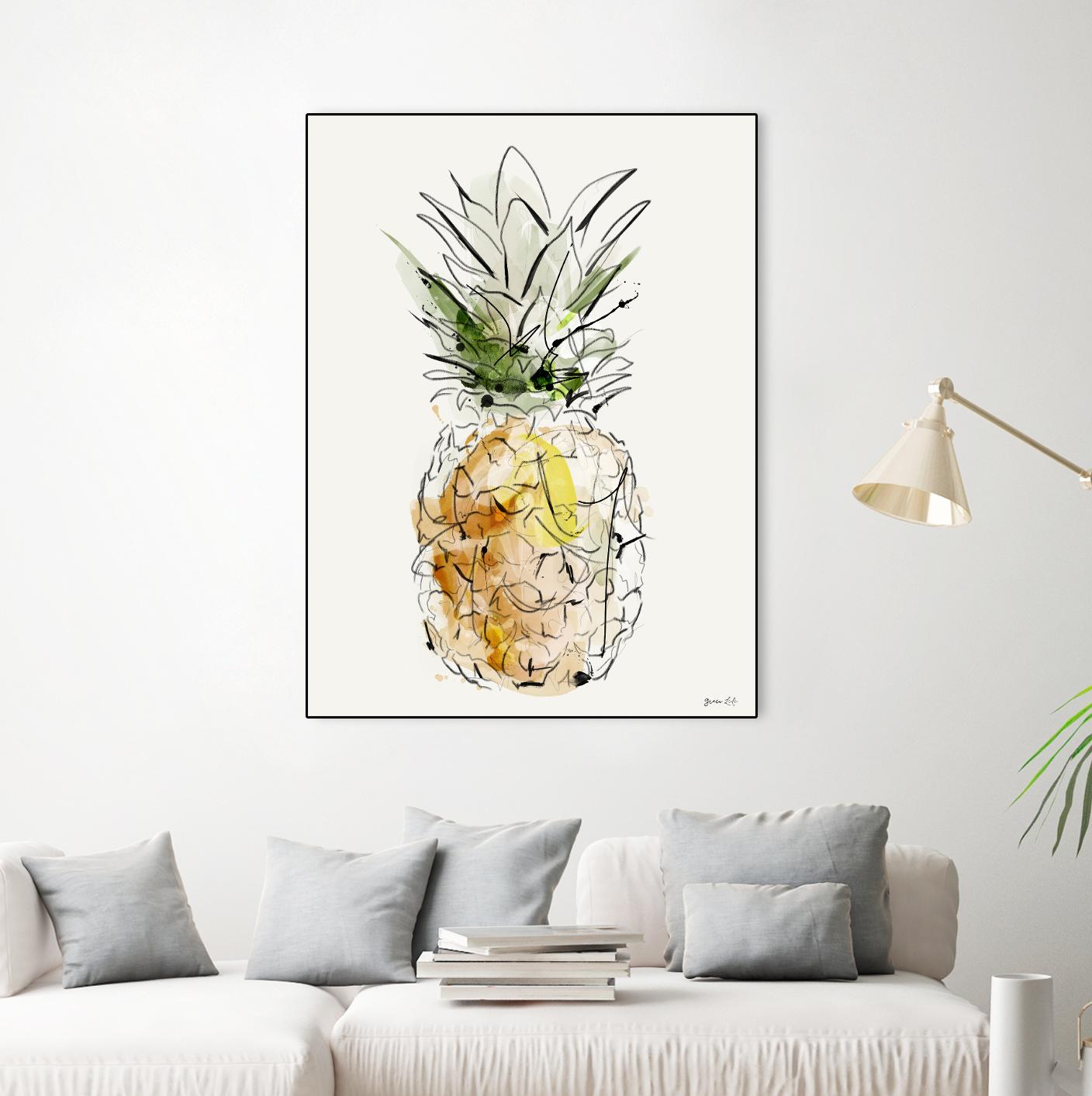 Fine Apple by Green Lili on GIANT ART - multicolor contemporary; cuisine