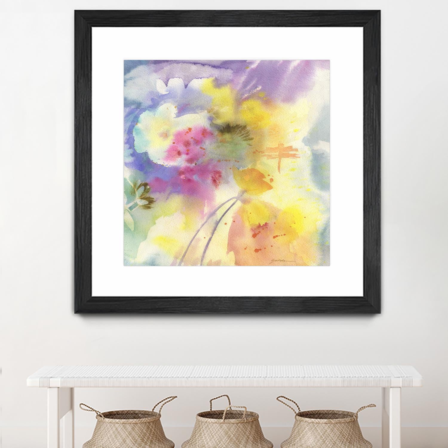 Dragonfly by Sheila Golden on GIANT ART - multicolor floral/still life; contemporary
