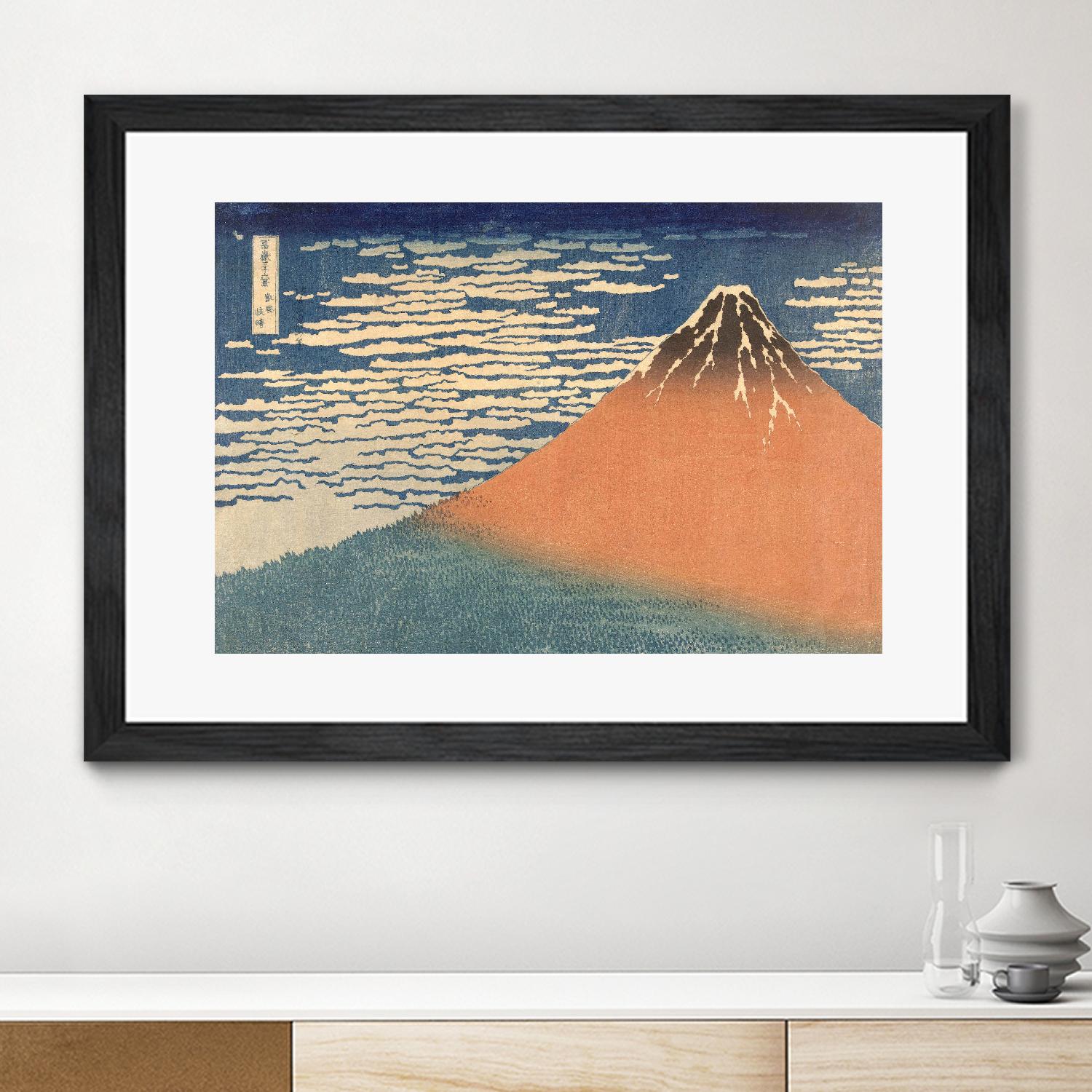 Fine Wind, Clear Morning (Gaifu Kaisei), 1832 by Katsushika Hokusai on GIANT ART - masters landscapes