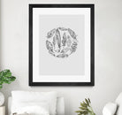 Feather Circle by Incado on GIANT ART - multicolor floral/still life
