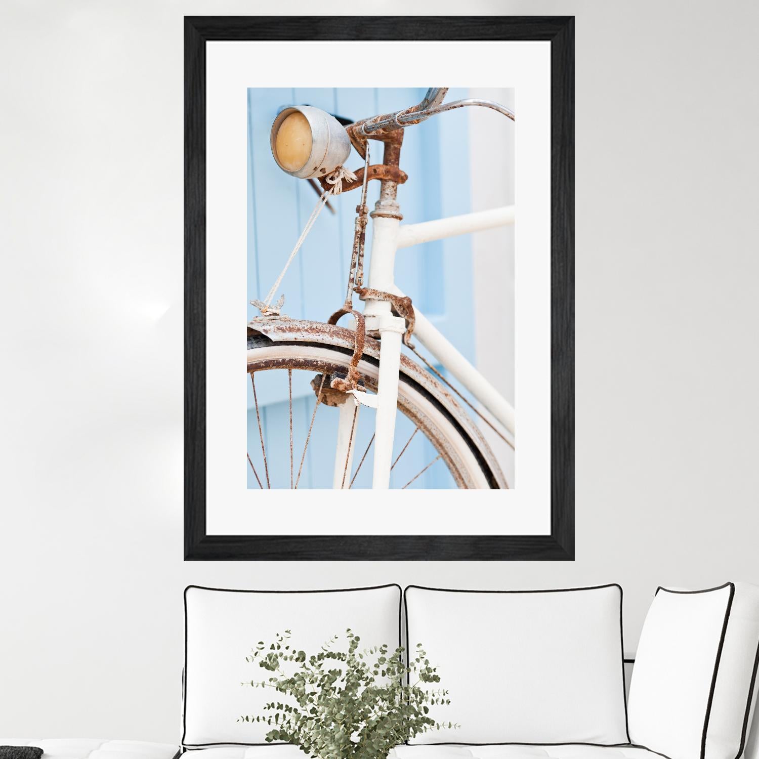 Old Bike by PhotoINC Studio on GIANT ART - multicolor photography; floral/still life