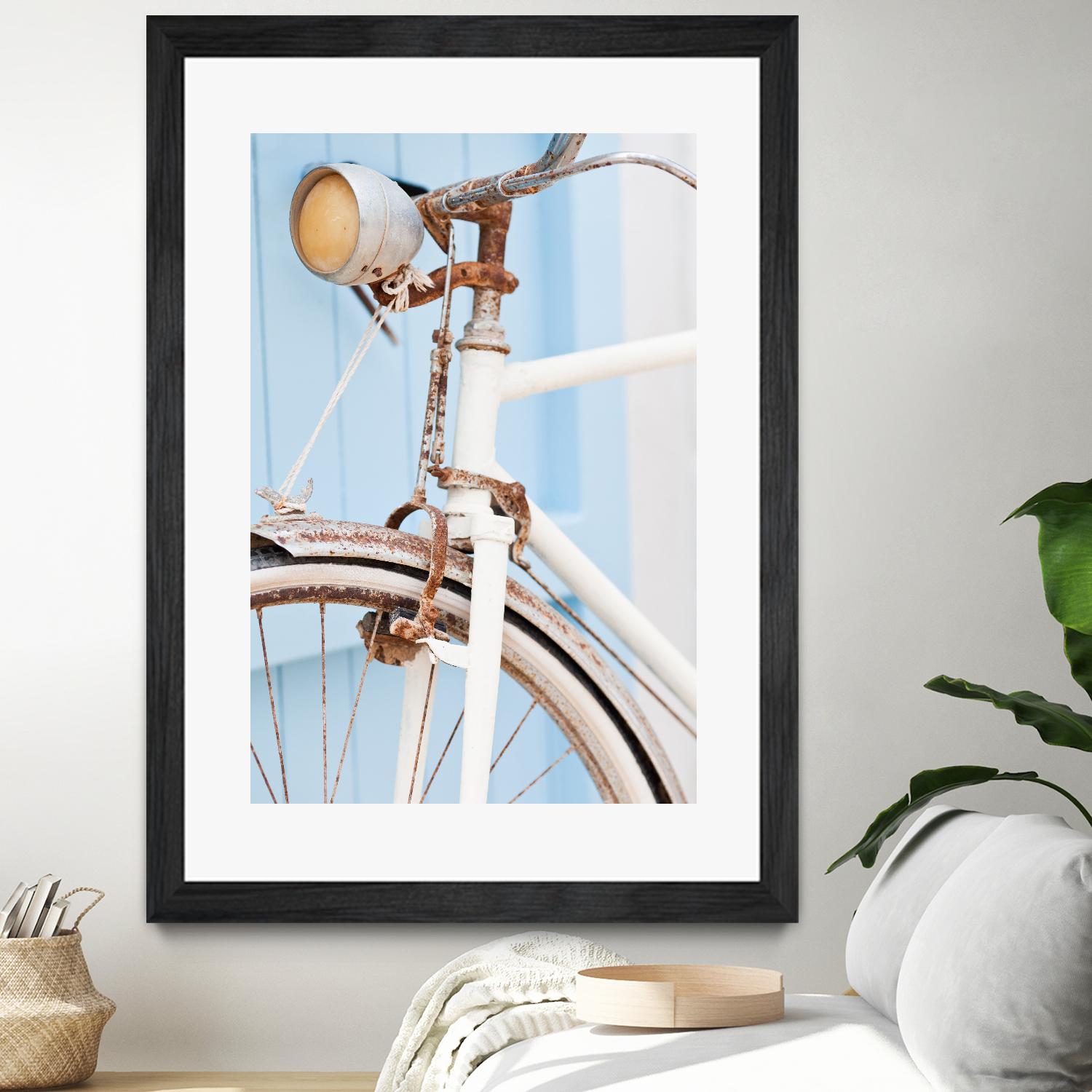 Old Bike by PhotoINC Studio on GIANT ART - multicolor photography; floral/still life