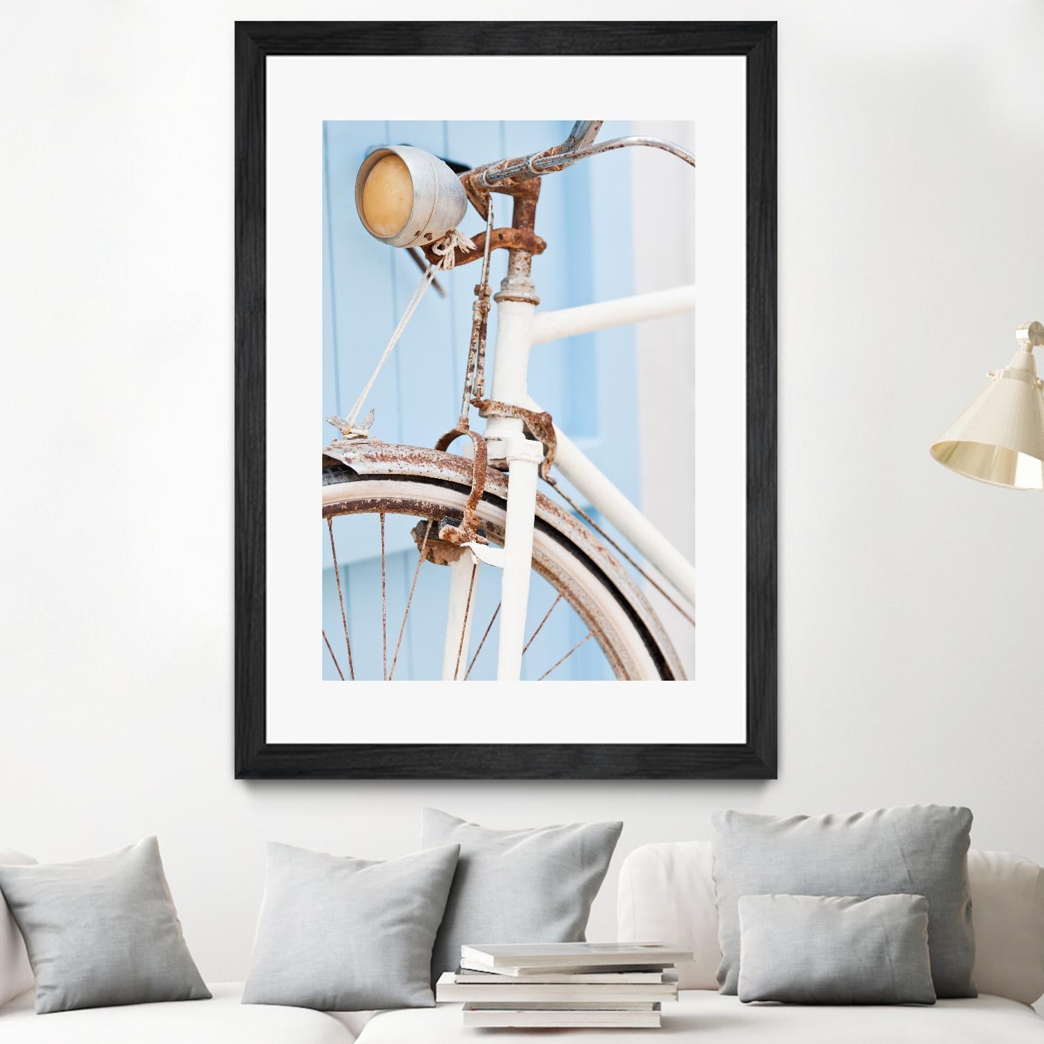 Old Bike by PhotoINC Studio on GIANT ART - multicolor photography; floral/still life