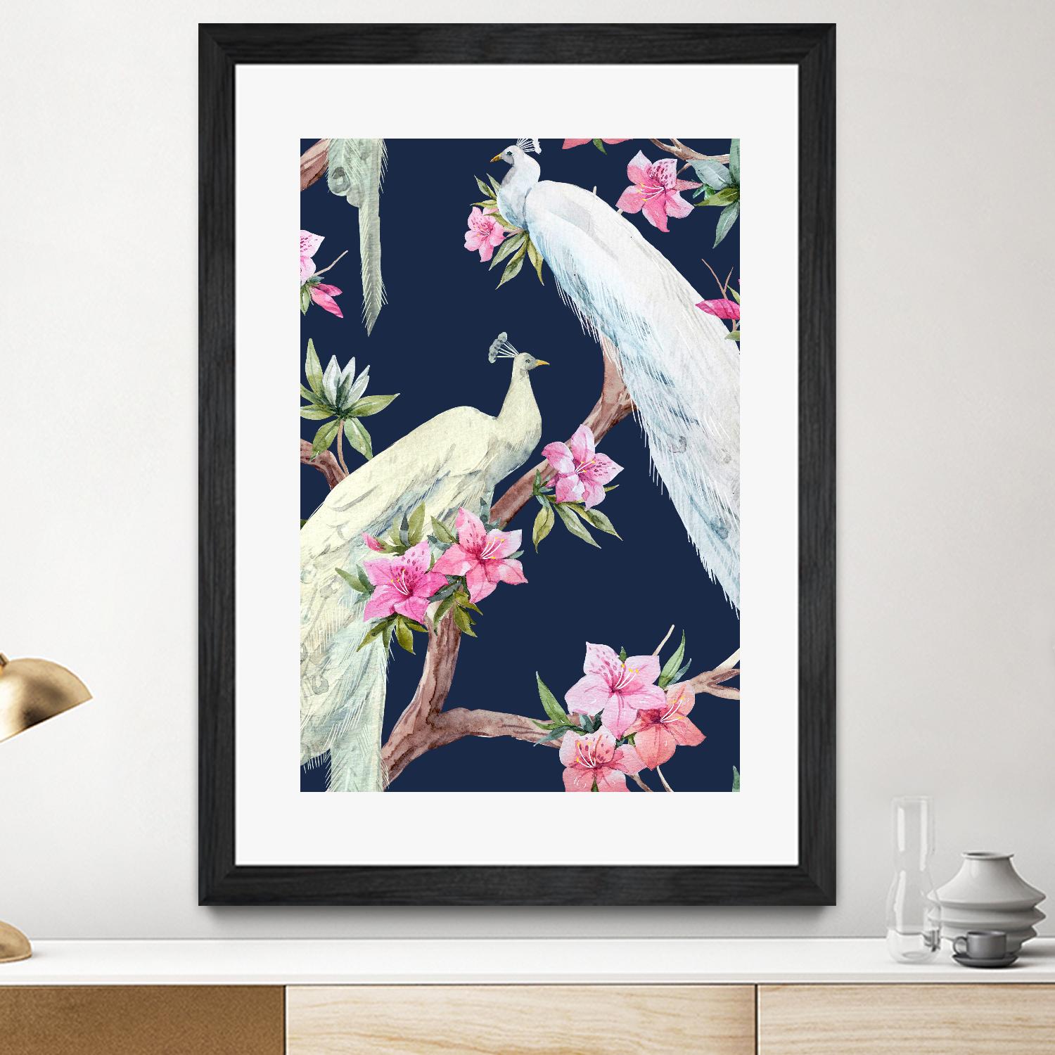 Paradis Birds II by Incado on GIANT ART - multicolor animals