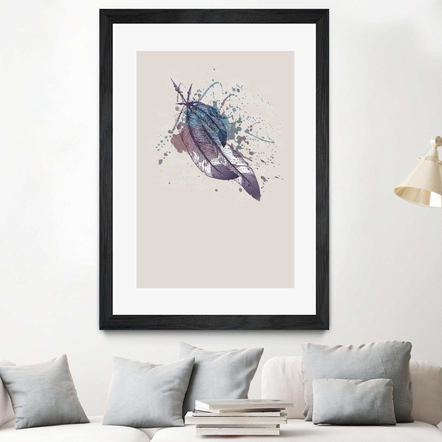 Eagle feather II by Incado on GIANT ART - multicolor floral/still life; contemporary