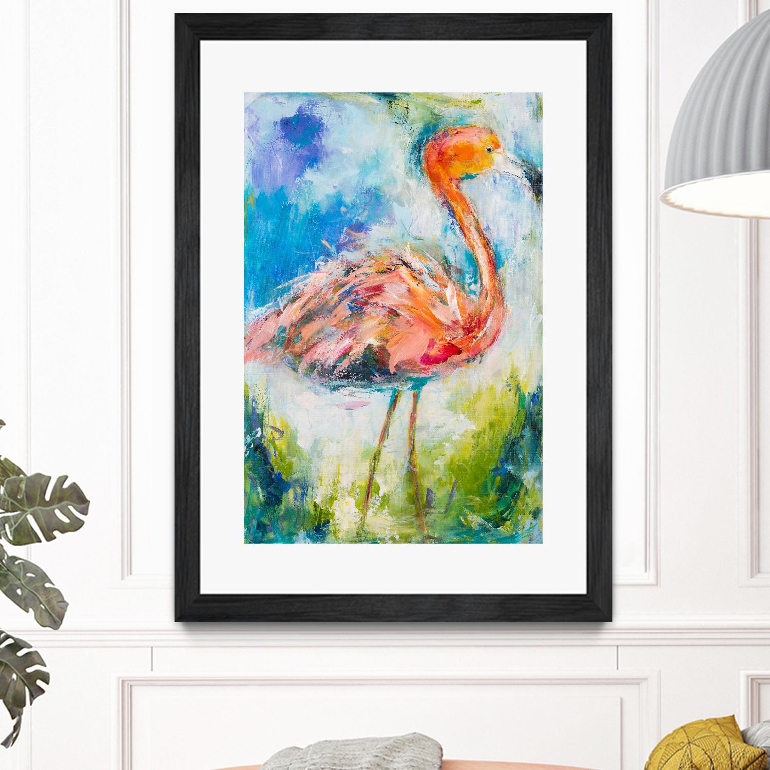 Pretty in Pink No. 2 by Hilma Koelman on GIANT ART - multicolor animals; contemporary