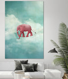 Walking on a Thin Line by Maja Lindberg on GIANT ART - multicolor urban/pop surrealism; children; animals