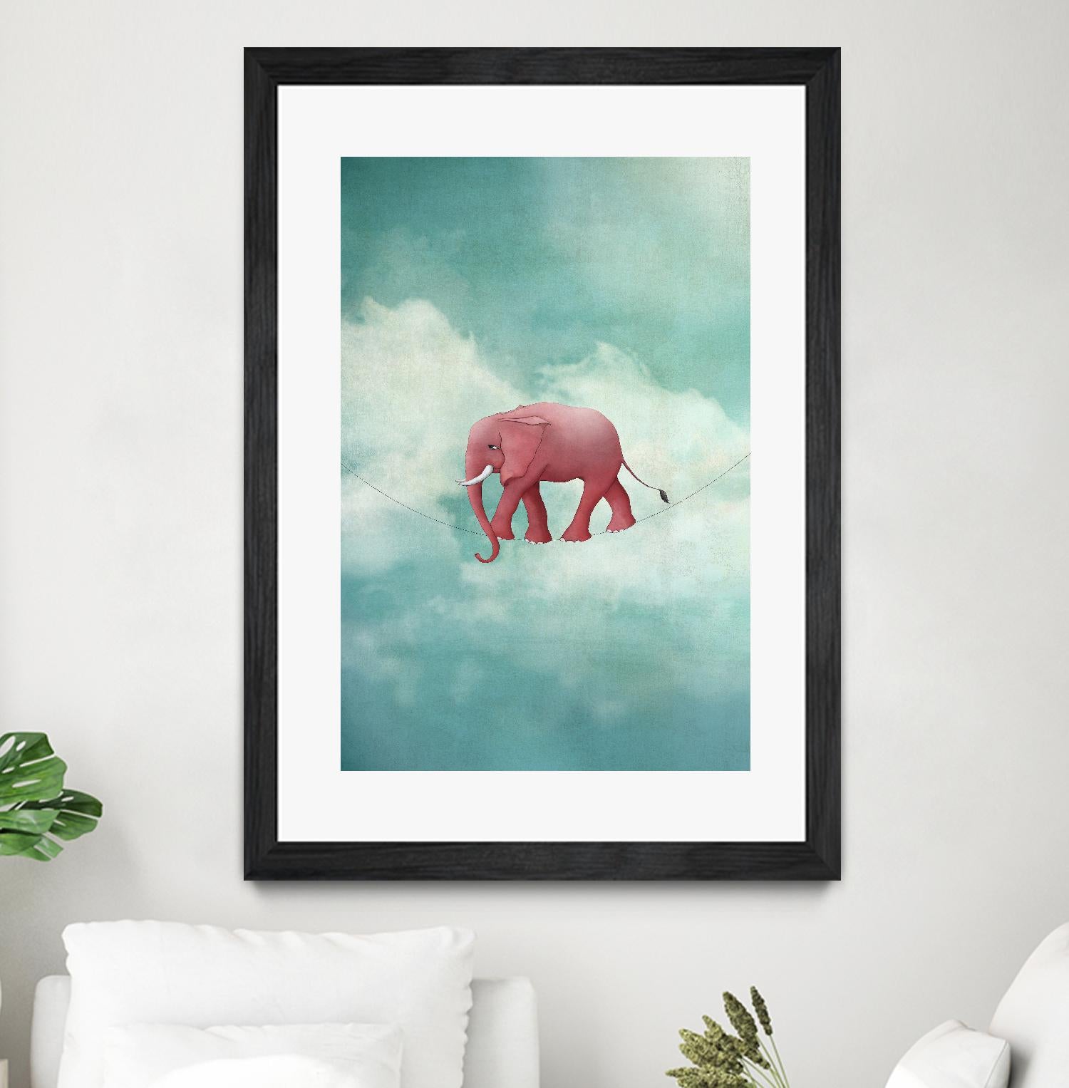 Walking on a Thin Line by Maja Lindberg on GIANT ART - multicolor urban/pop surrealism; children; animals
