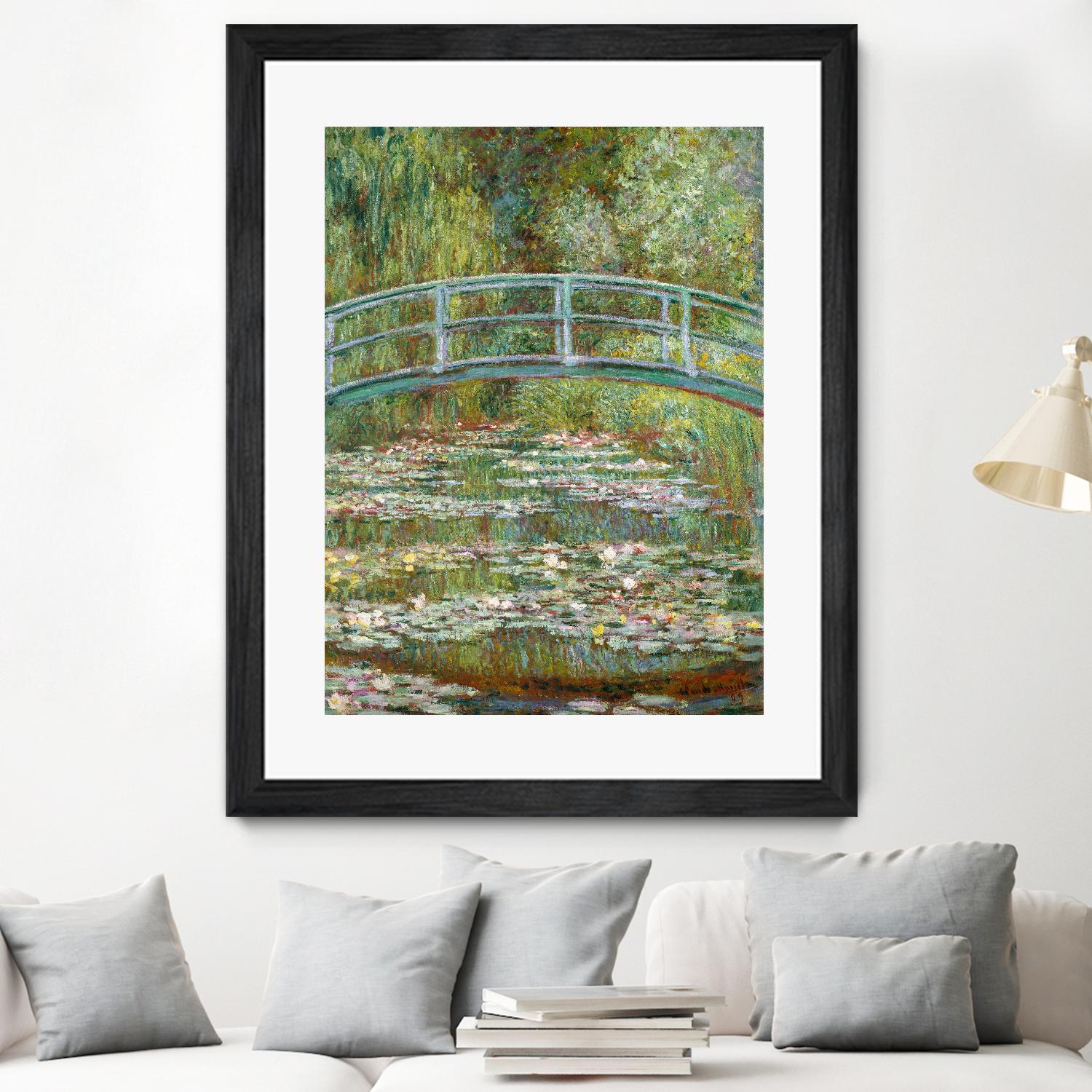Bridge over a Pond of Water Lilies, 1899 by Claude Monet on GIANT ART - blue abstract
