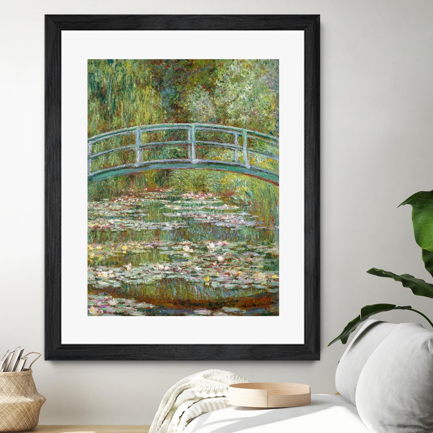 Bridge over a Pond of Water Lilies, 1899 by Claude Monet on GIANT ART - blue abstract