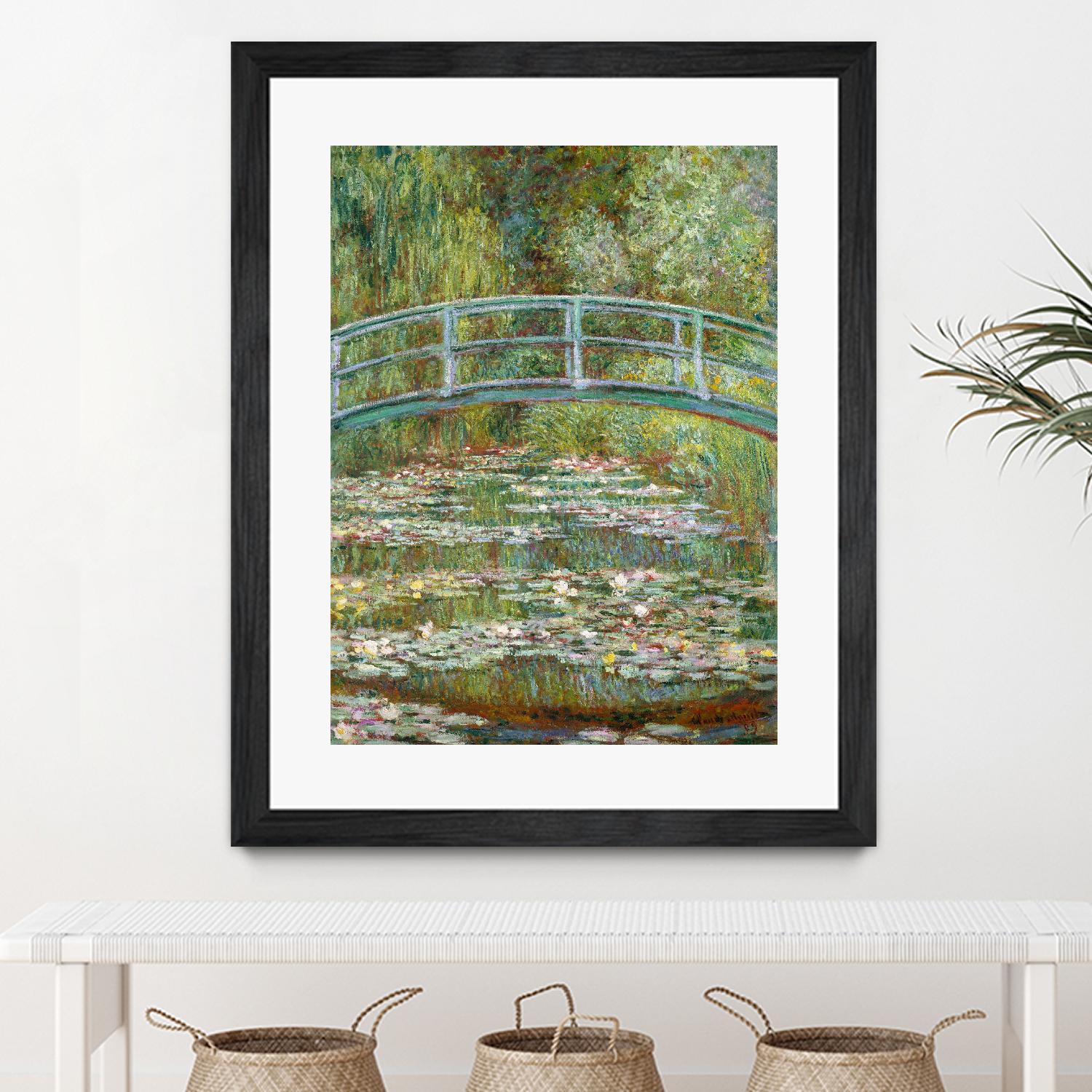Bridge over a Pond of Water Lilies, 1899 by Claude Monet on GIANT ART - blue abstract
