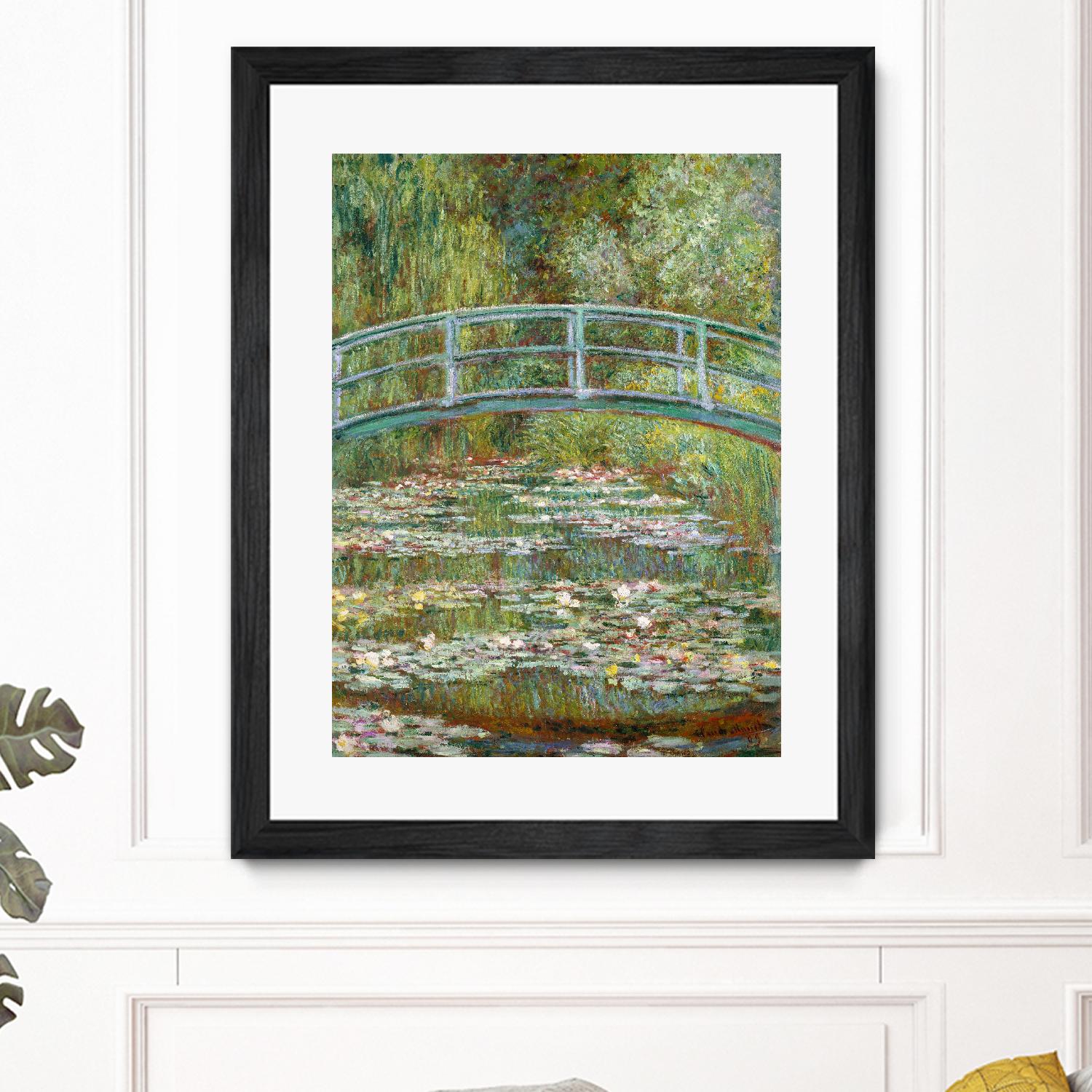Bridge over a Pond of Water Lilies, 1899 by Claude Monet on GIANT ART - blue abstract