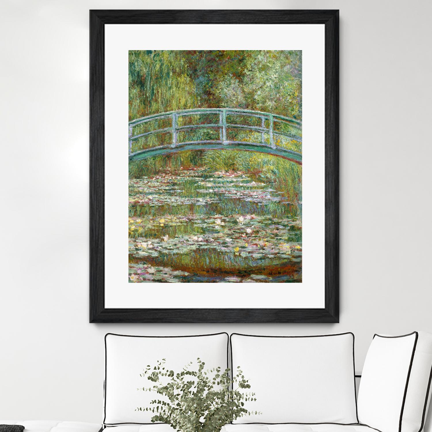 Bridge over a Pond of Water Lilies, 1899 by Claude Monet on GIANT ART - blue abstract
