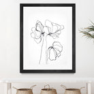 Fine Line 6 by Design Fabrikken on GIANT ART - black,white contemporary, floral/still life, flowers