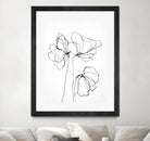 Fine Line 6 by Design Fabrikken on GIANT ART - black,white contemporary, floral/still life, flowers