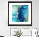 Another World I by Michelle Oppenheimer on GIANT ART - turquoise abstract