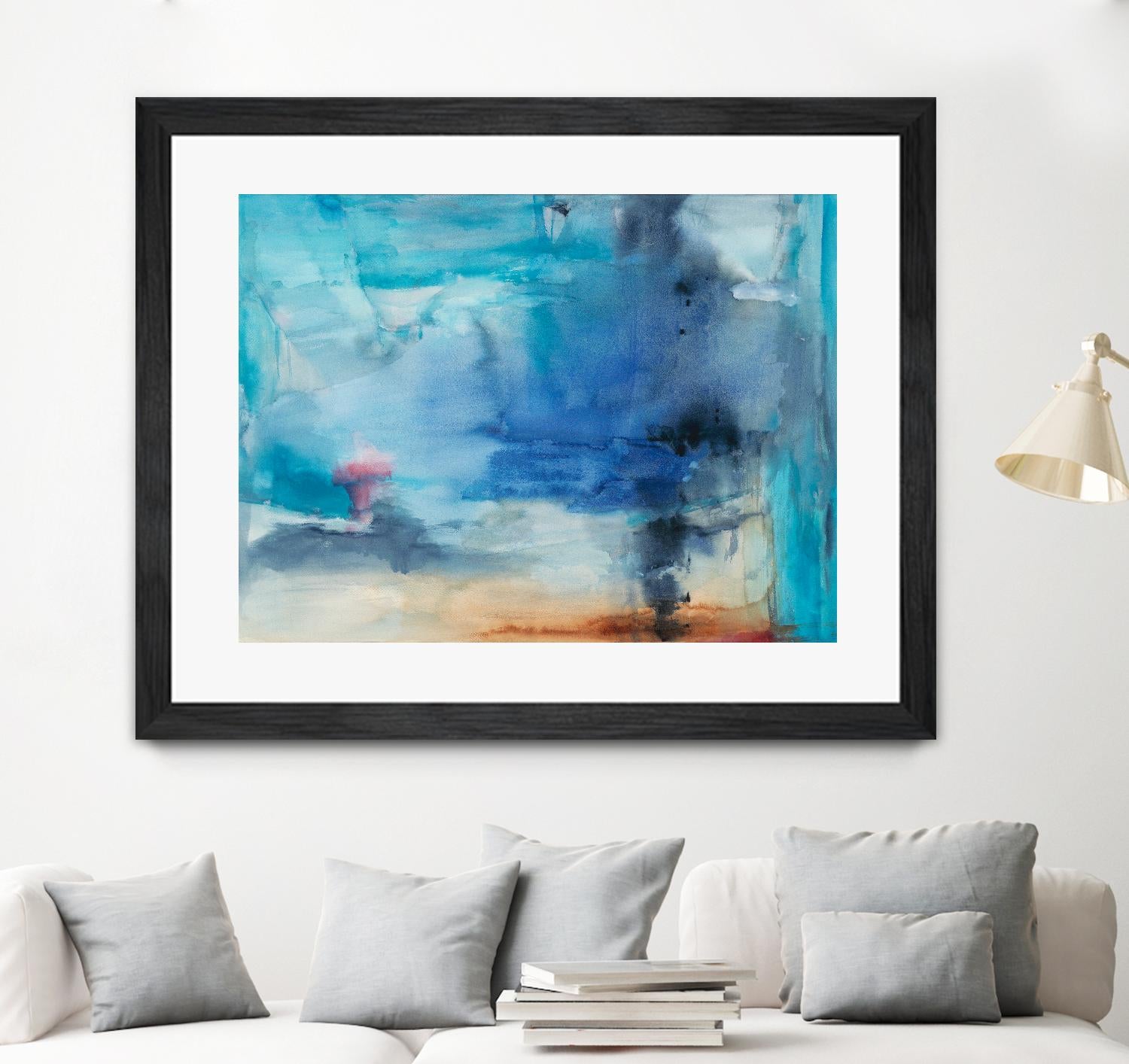 Out to Sea by Michelle Oppenheimer on GIANT ART - grey abstract
