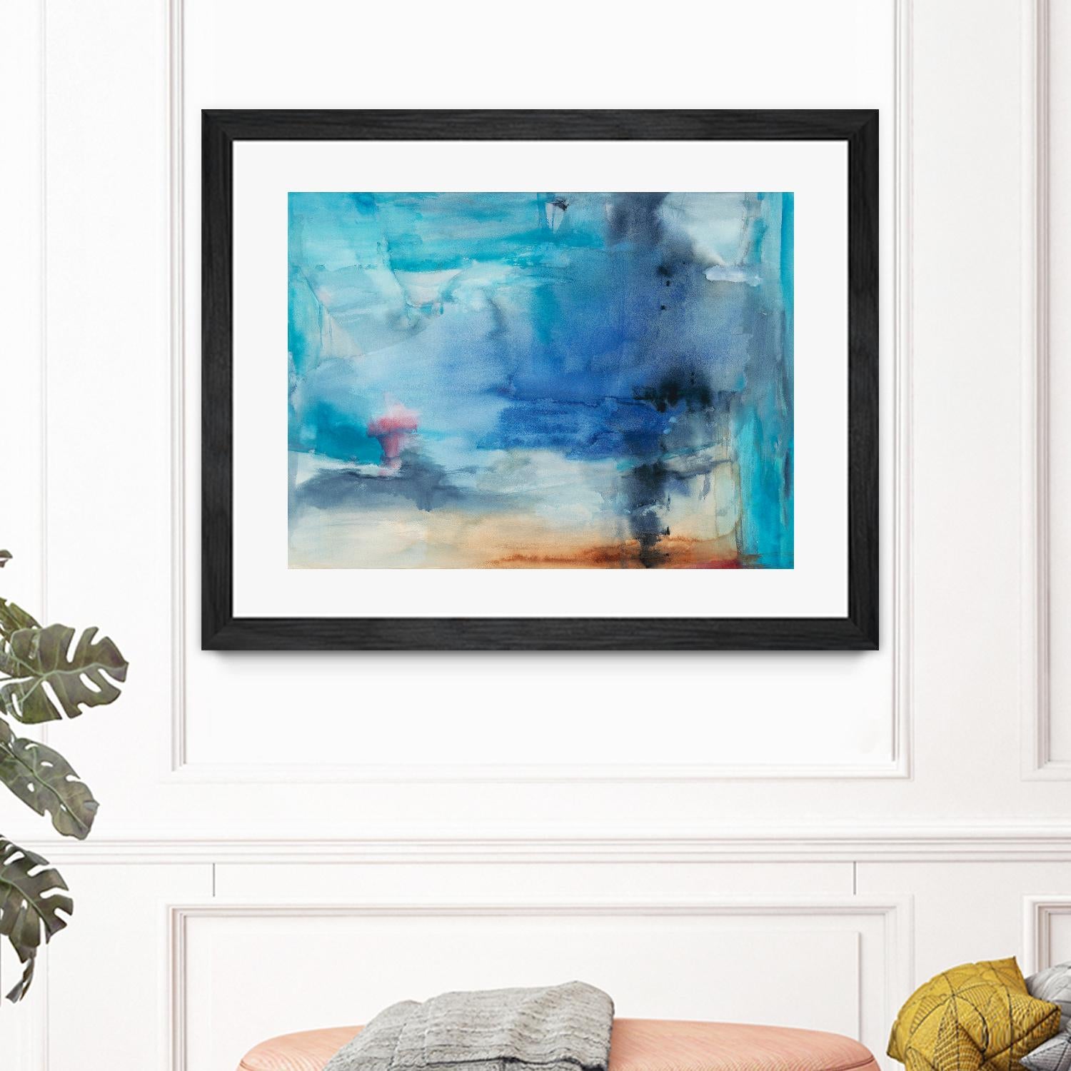 Out to Sea by Michelle Oppenheimer on GIANT ART - grey abstract