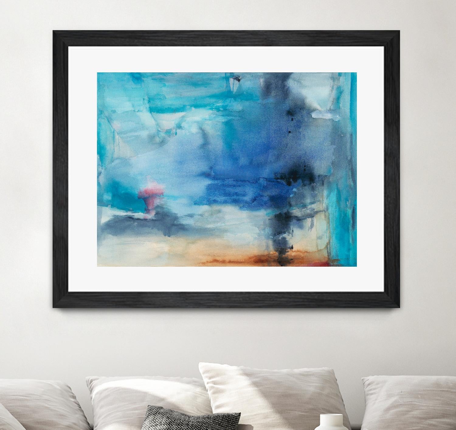 Out to Sea by Michelle Oppenheimer on GIANT ART - grey abstract