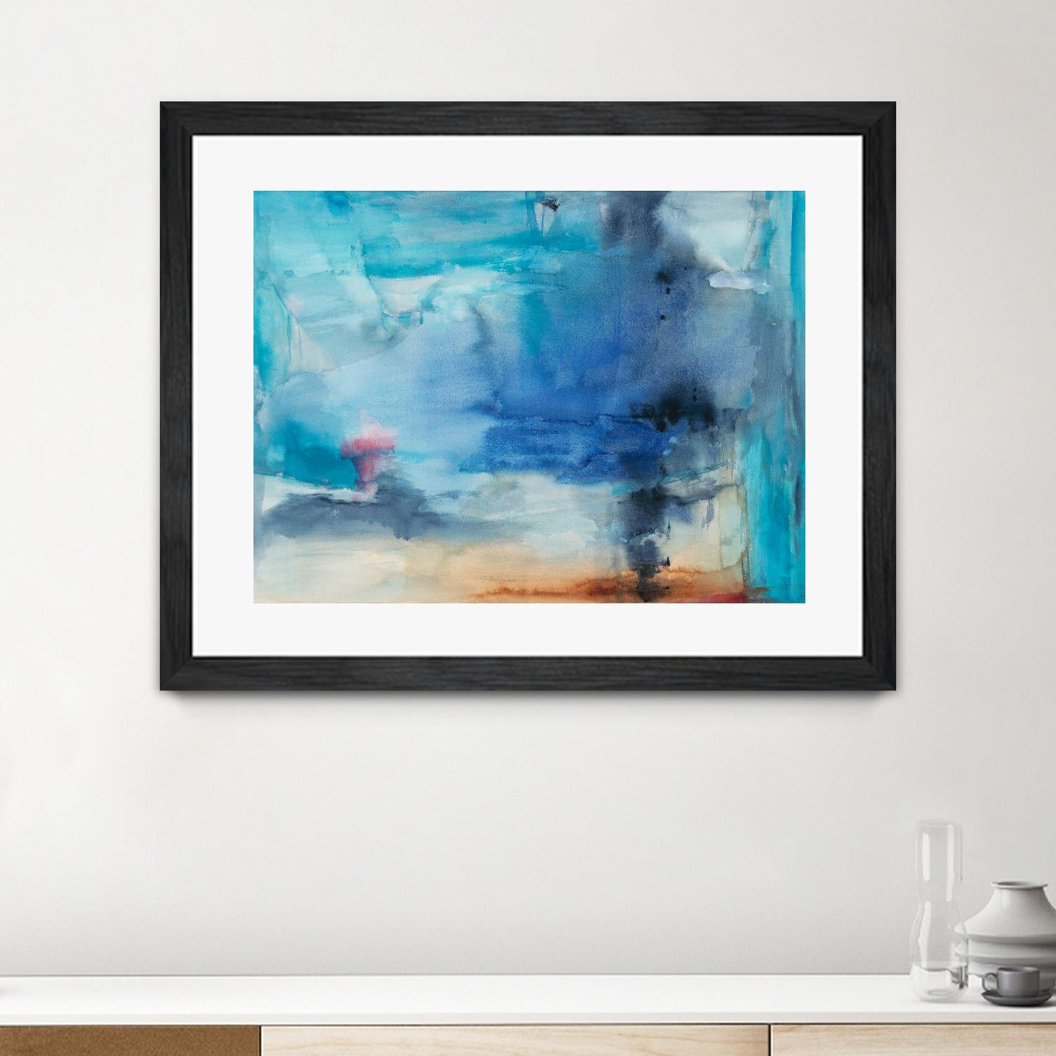 Out to Sea by Michelle Oppenheimer on GIANT ART - grey abstract