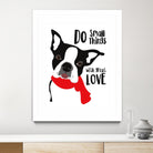 Do Small Things with Great Love by Ginger Oliphant on GIANT ART - multicolor animals; inspirational