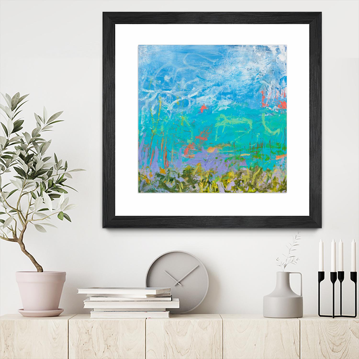 Cerulean Escapes I by Tracy Lynn Pristas on GIANT ART - multicolor abstracts; contemporary