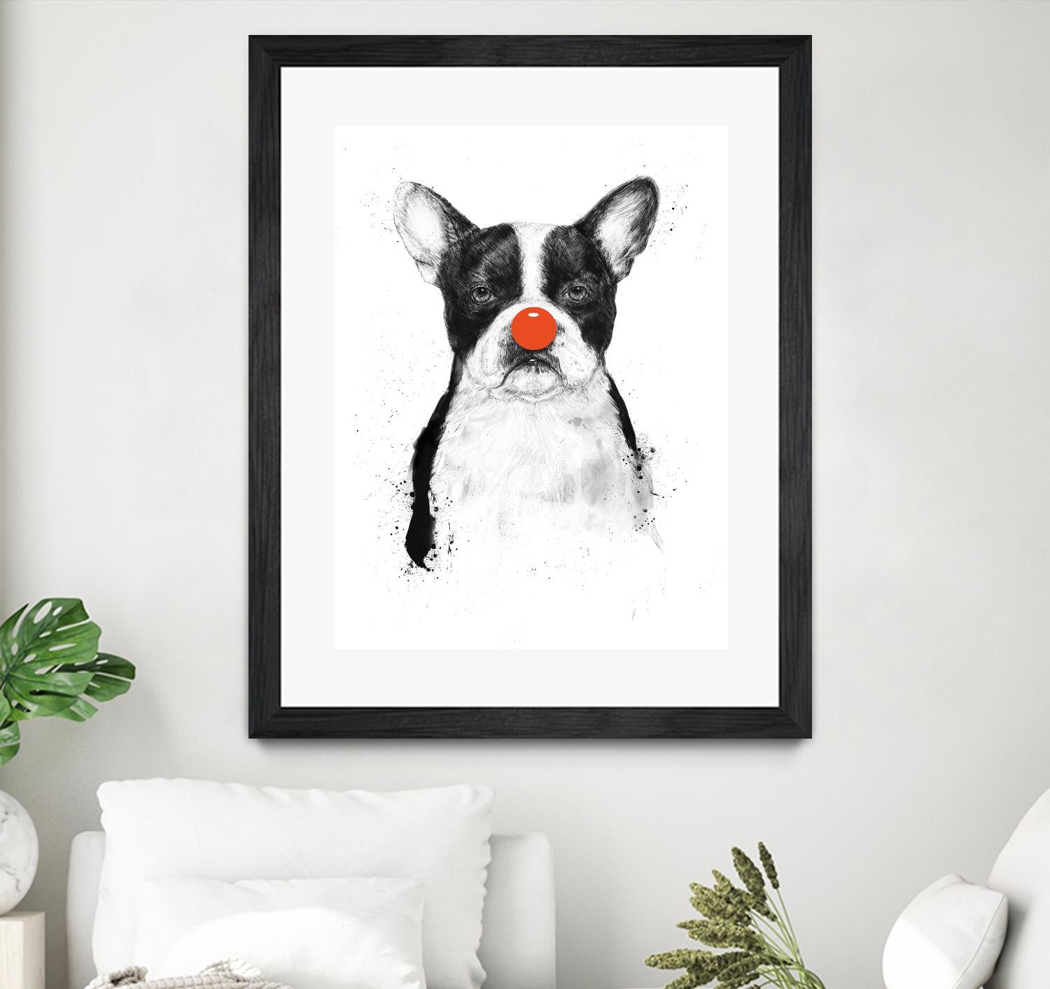 I'm Not Your Clown by Balazs Solti on GIANT ART - white animals