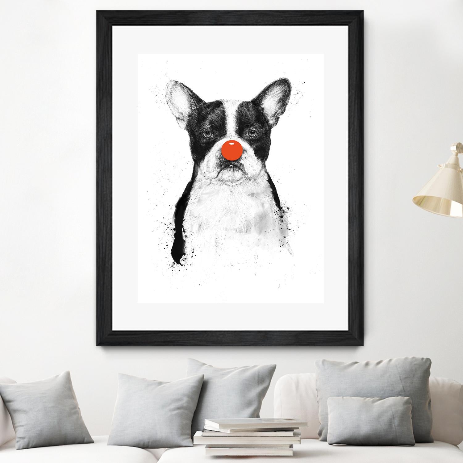 I'm Not Your Clown by Balazs Solti on GIANT ART - white animals