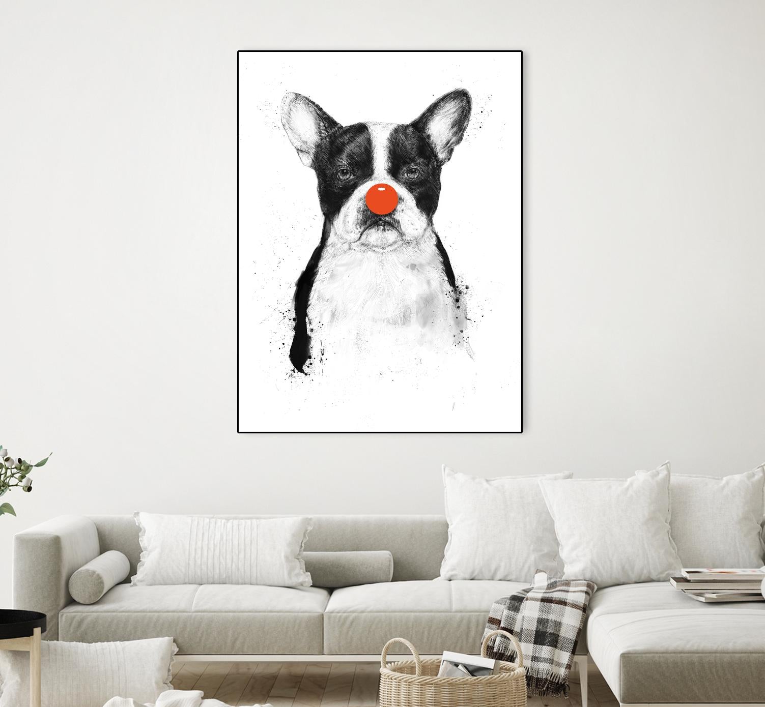 I'm Not Your Clown by Balazs Solti on GIANT ART - white animals