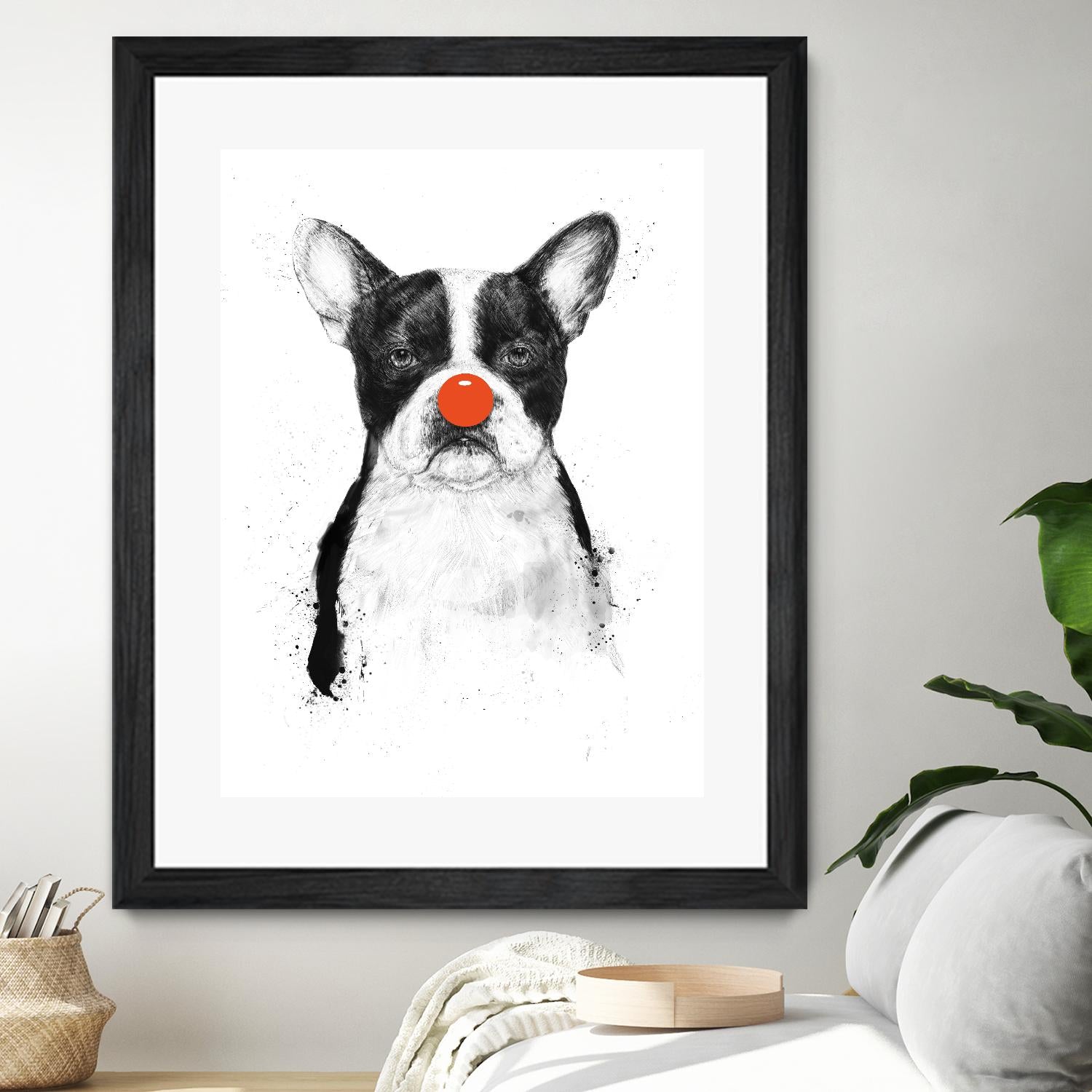 I'm Not Your Clown by Balazs Solti on GIANT ART - white animals