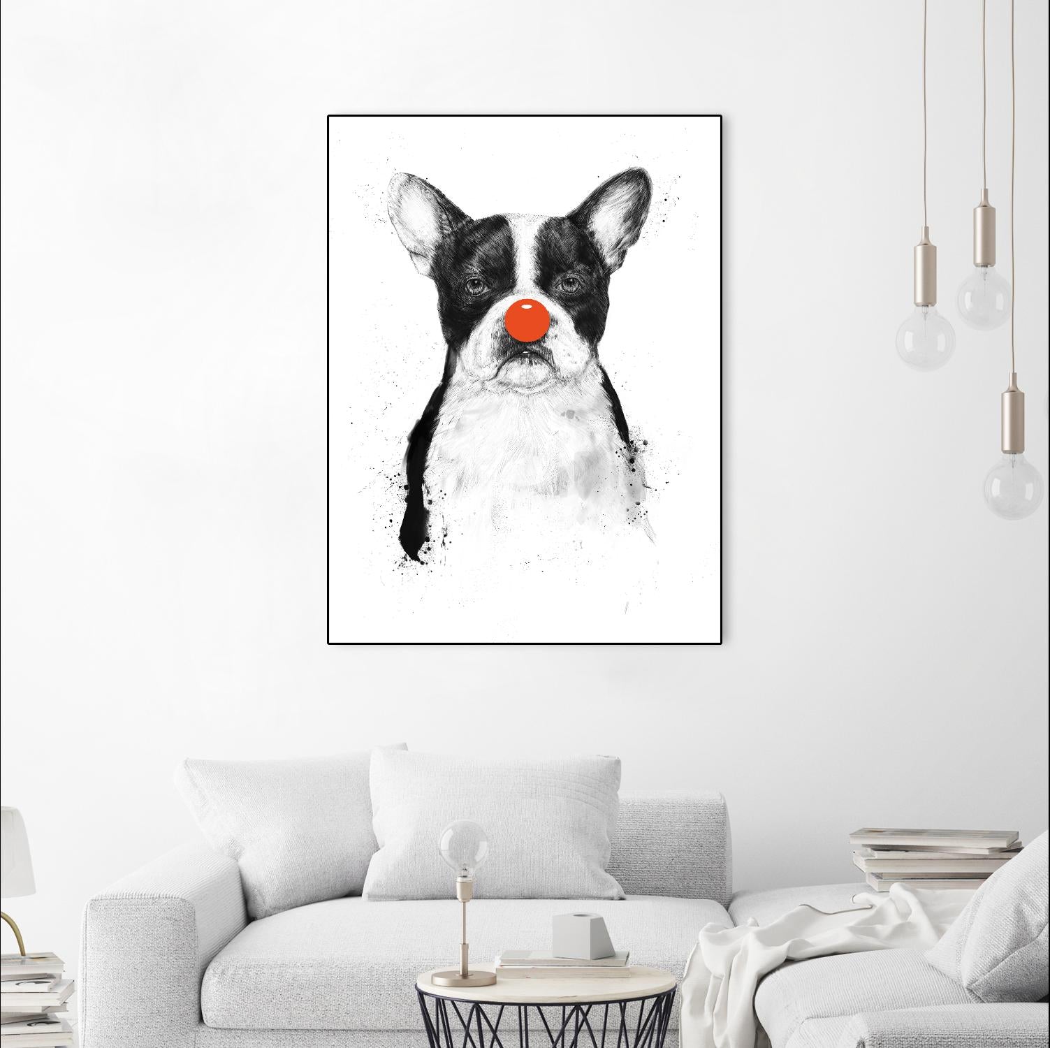 I'm Not Your Clown by Balazs Solti on GIANT ART - white animals