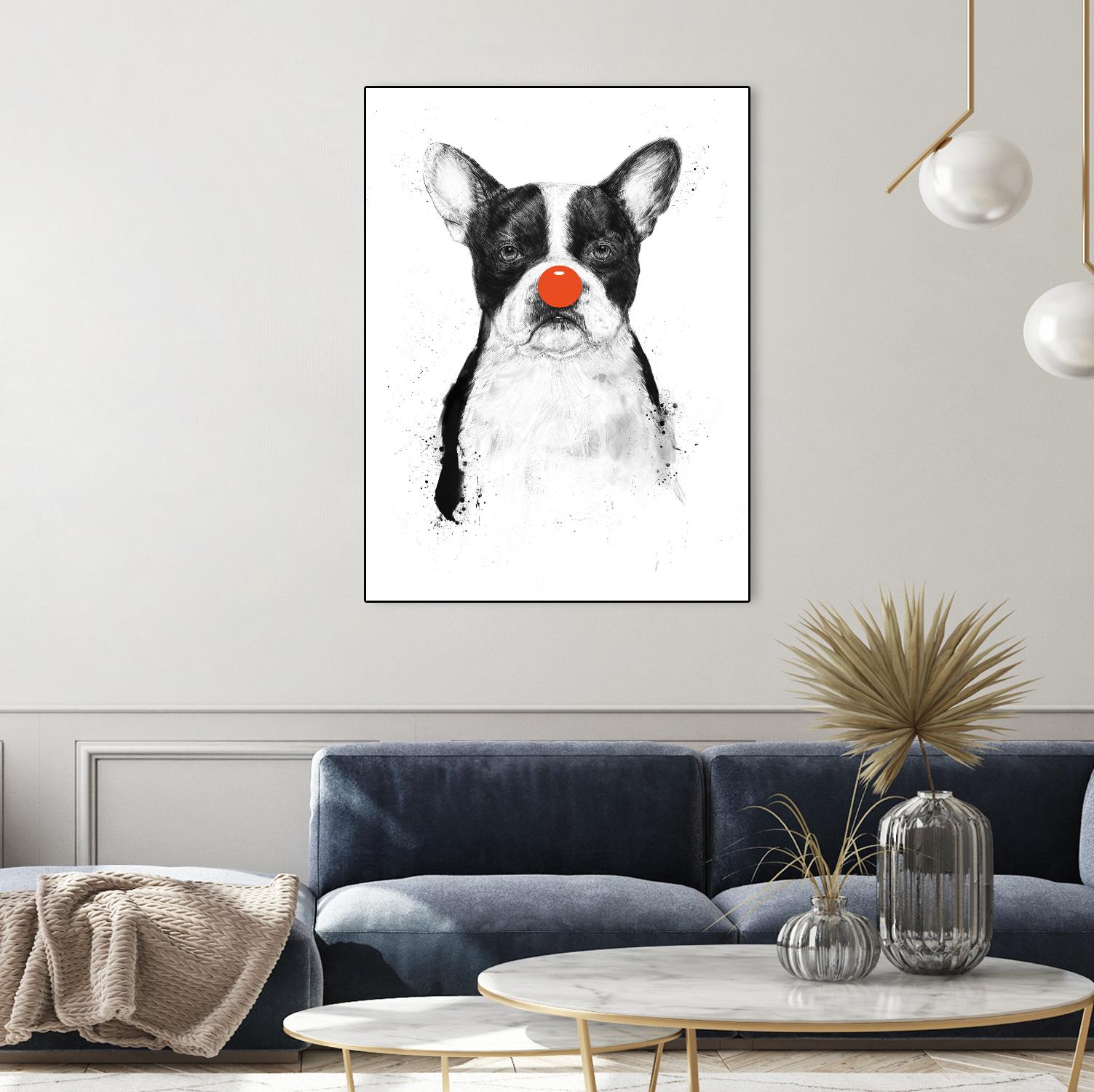 I'm Not Your Clown by Balazs Solti on GIANT ART - white animals