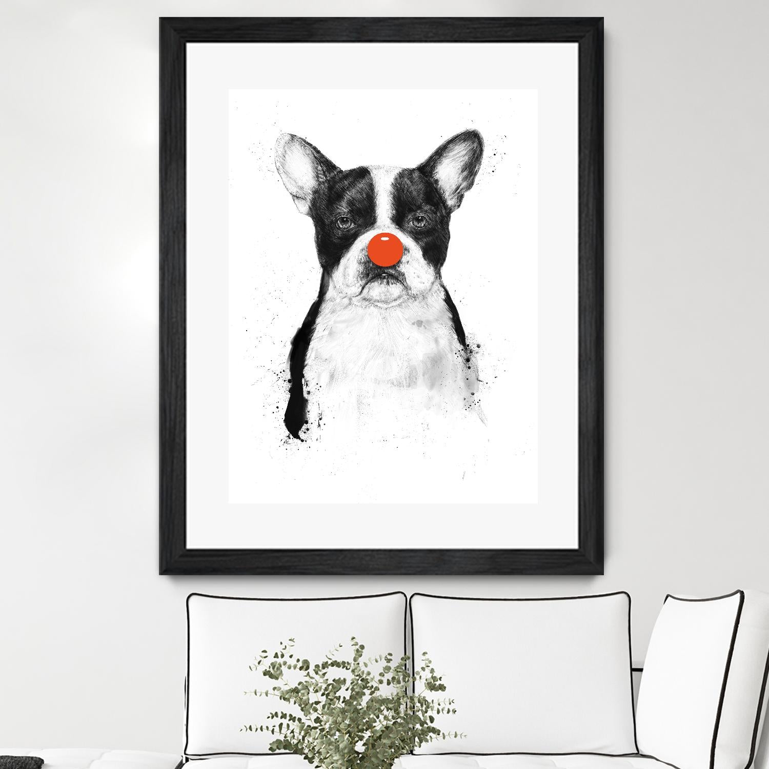 I'm Not Your Clown by Balazs Solti on GIANT ART - white animals