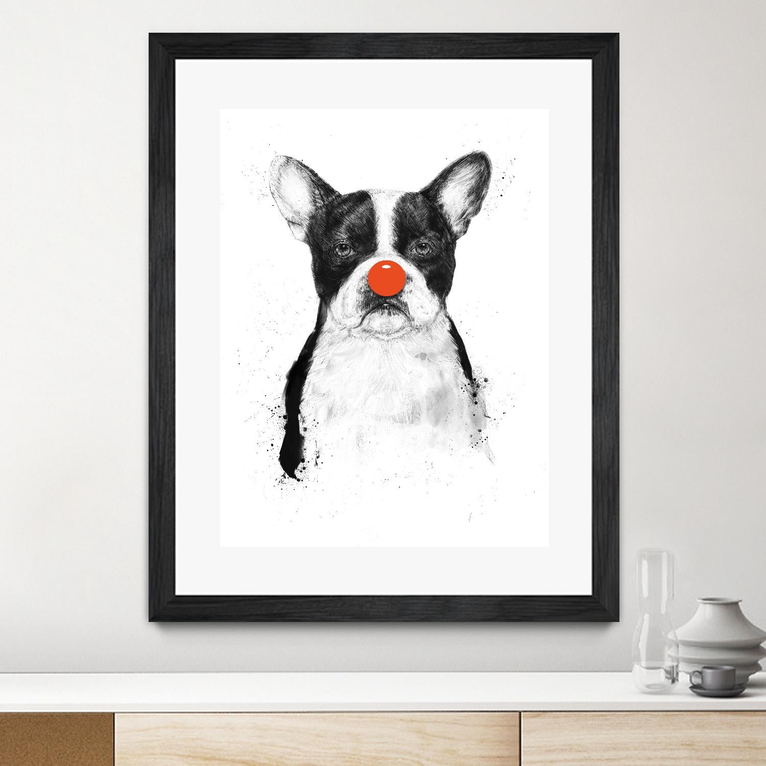 I'm Not Your Clown by Balazs Solti on GIANT ART - white animals