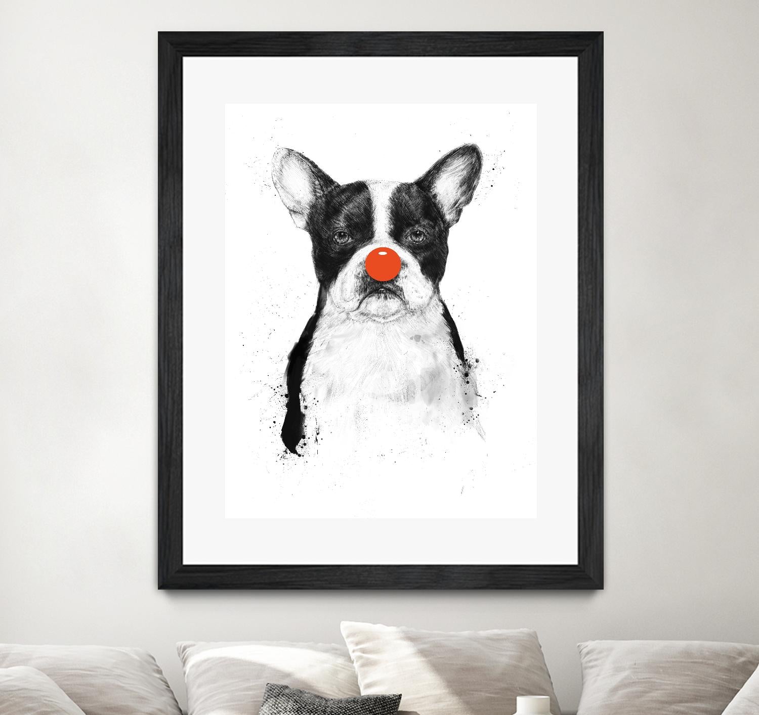 I'm Not Your Clown by Balazs Solti on GIANT ART - white animals