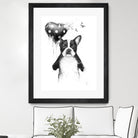 My Heart Goes Boom by Balazs Solti on GIANT ART - white animals