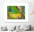 Lime Yellow Fragment 10 by Angela Saxon on GIANT ART - multicolor abstracts; contemporary