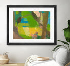 Lime Yellow Fragment 10 by Angela Saxon on GIANT ART - multicolor abstracts; contemporary