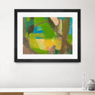 Lime Yellow Fragment 10 by Angela Saxon on GIANT ART - multicolor abstracts; contemporary