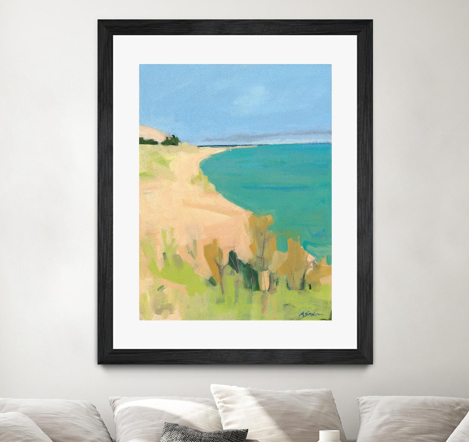 Sleeping Bear Point by Angela Saxon on GIANT ART - multicolor coastal; landscapes; contemporary