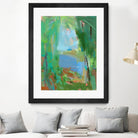 Summer Swim by Angela Saxon on GIANT ART - multicolor coastal; landscapes; contemporary; abstracts