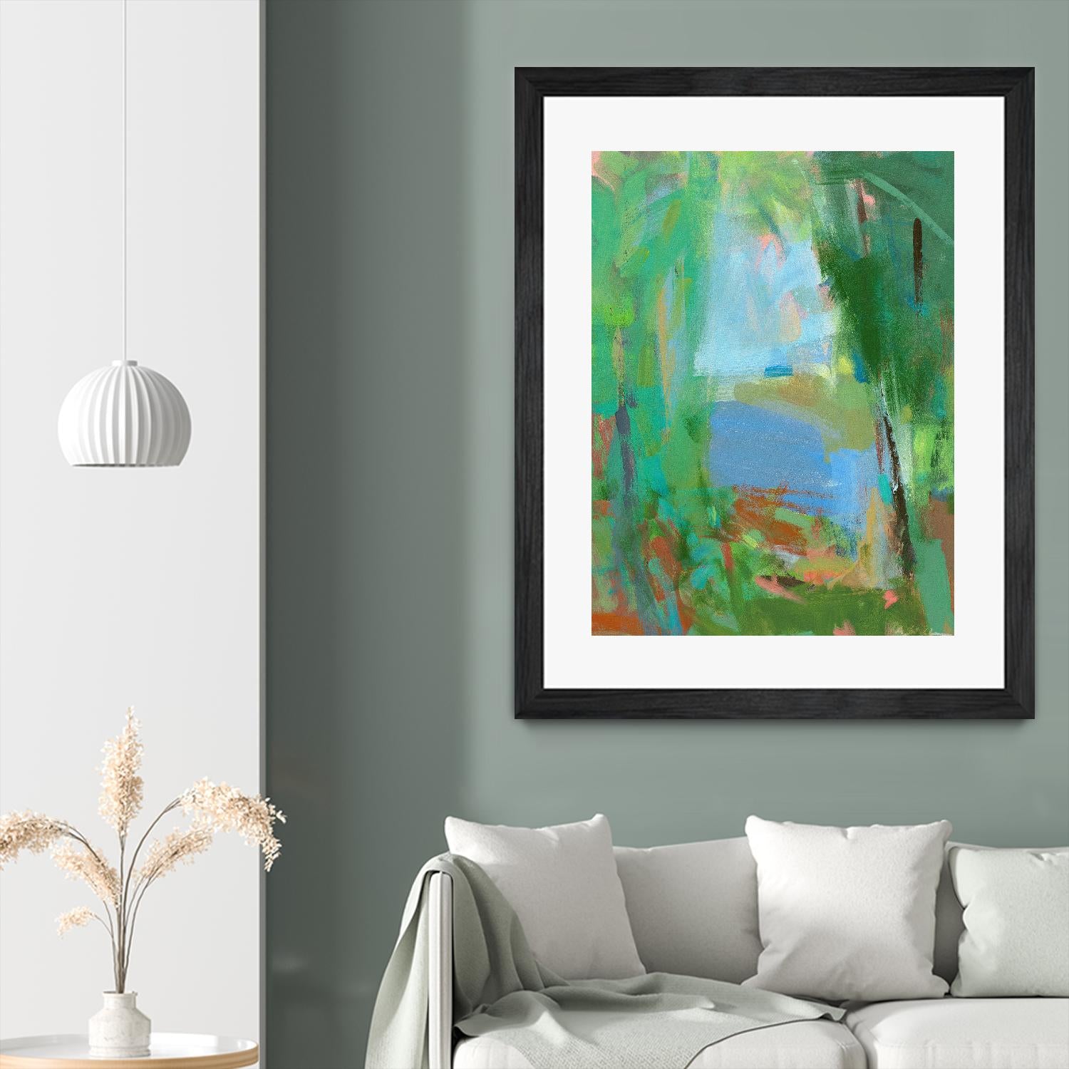 Summer Swim by Angela Saxon on GIANT ART - multicolor coastal; landscapes; contemporary; abstracts