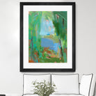 Summer Swim by Angela Saxon on GIANT ART - multicolor coastal; landscapes; contemporary; abstracts