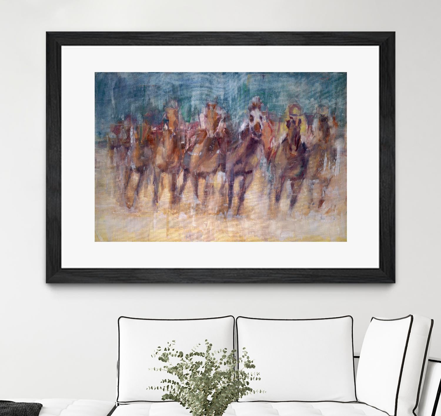 Final Sprint by Valtcho Tonov on GIANT ART - multicolor animals; contemporary; sports