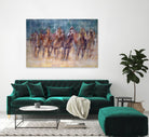 Final Sprint by Valtcho Tonov on GIANT ART - multicolor animals; contemporary; sports