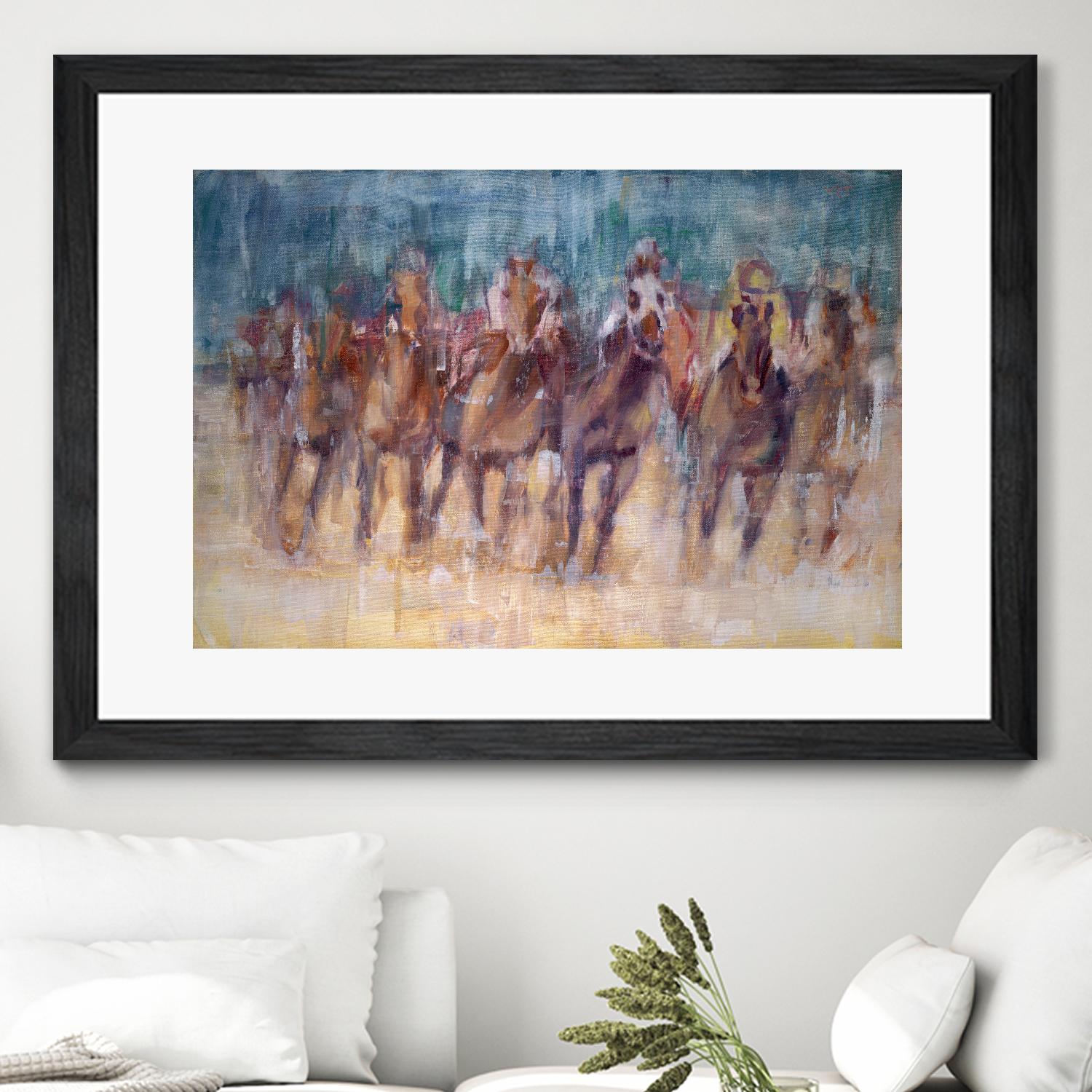 Final Sprint by Valtcho Tonov on GIANT ART - multicolor animals; contemporary; sports