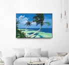 Beckoning Palms by Scott Westmoreland on GIANT ART - turquoise tropical