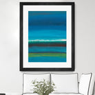 Night Coast One by Jan Weiss on GIANT ART - green abstract