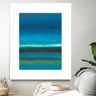 Night Coast One by Jan Weiss on GIANT ART - green abstract