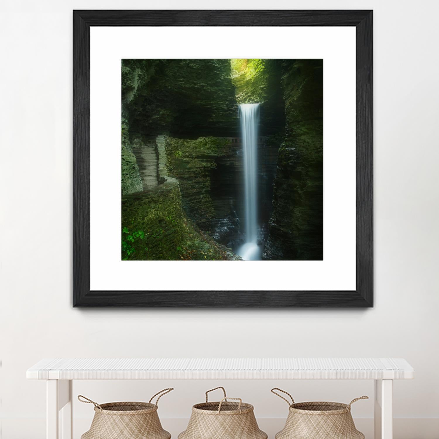 Cavern Cascade by Patrick Zephyr on GIANT ART - multicolor photography; coastal; landscapes